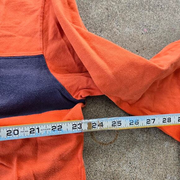 Vtg Y2k Old Navy Small Logo Colorblock Two Tone Lightweight Sweatshirt XL - Picture 3 of 4